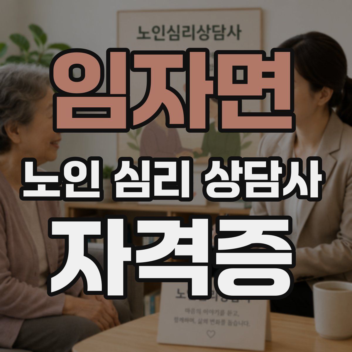 임자면 노인 심리 상담사 자격증
