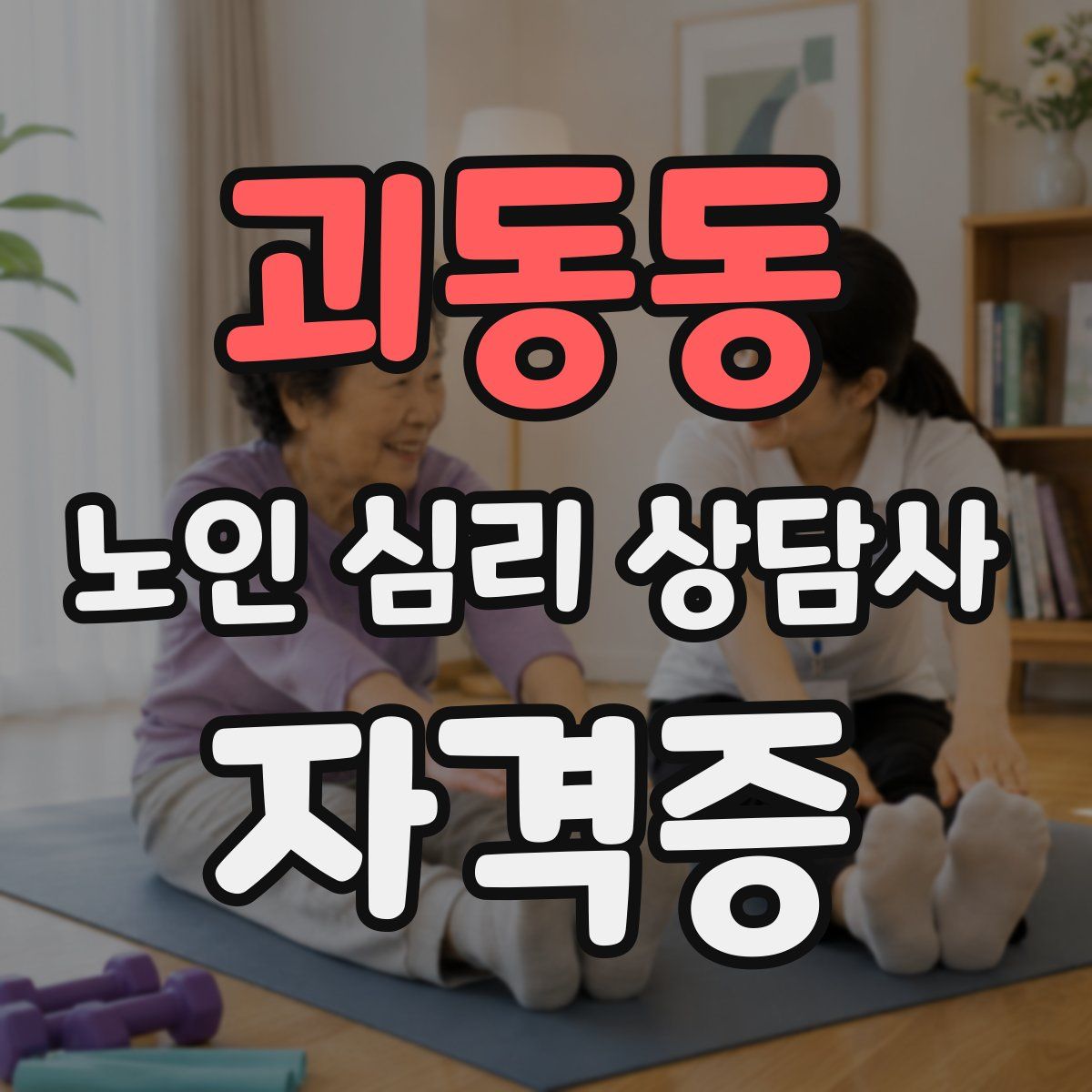 괴동동 노인 심리 상담사 자격증