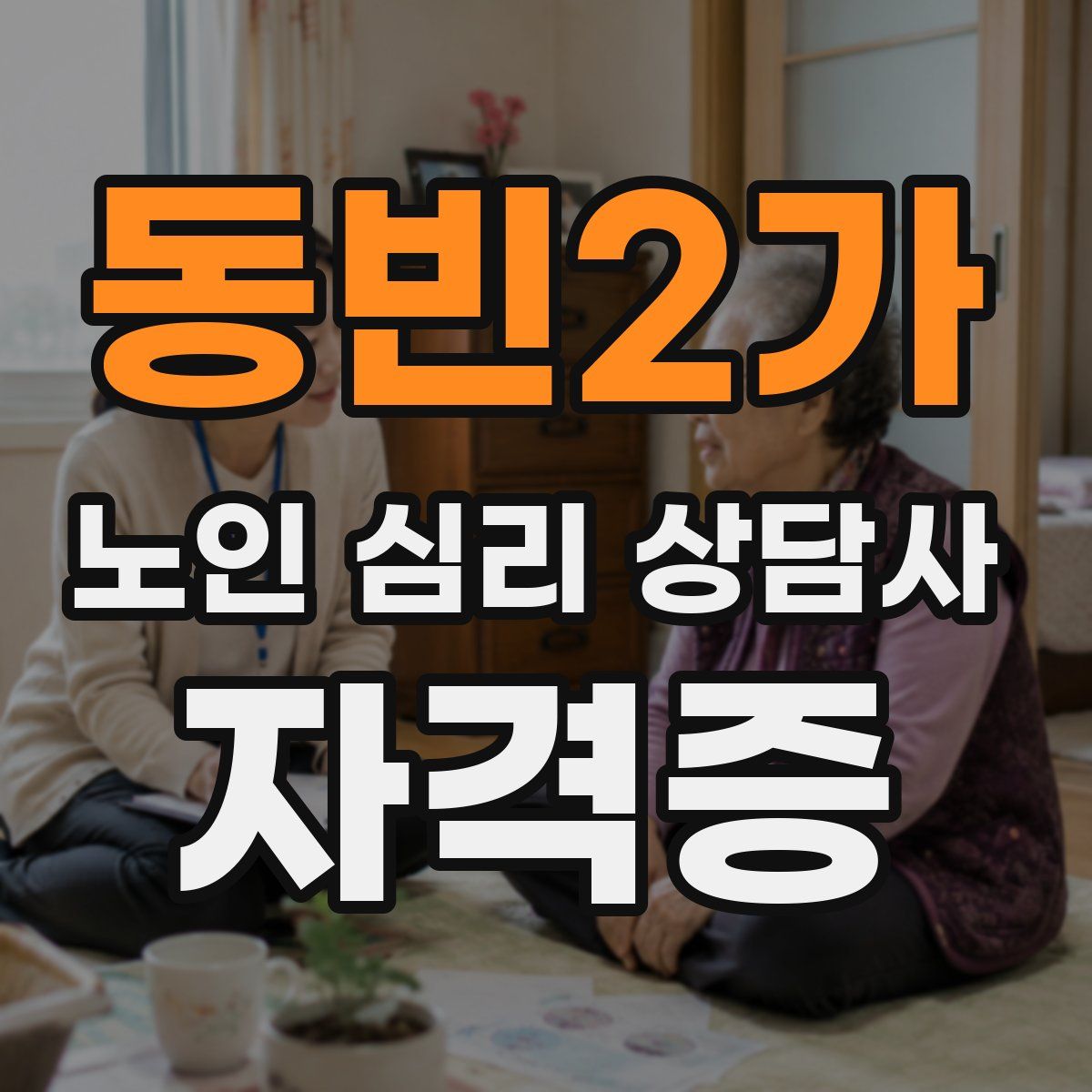 동빈2가 노인 심리 상담사 자격증