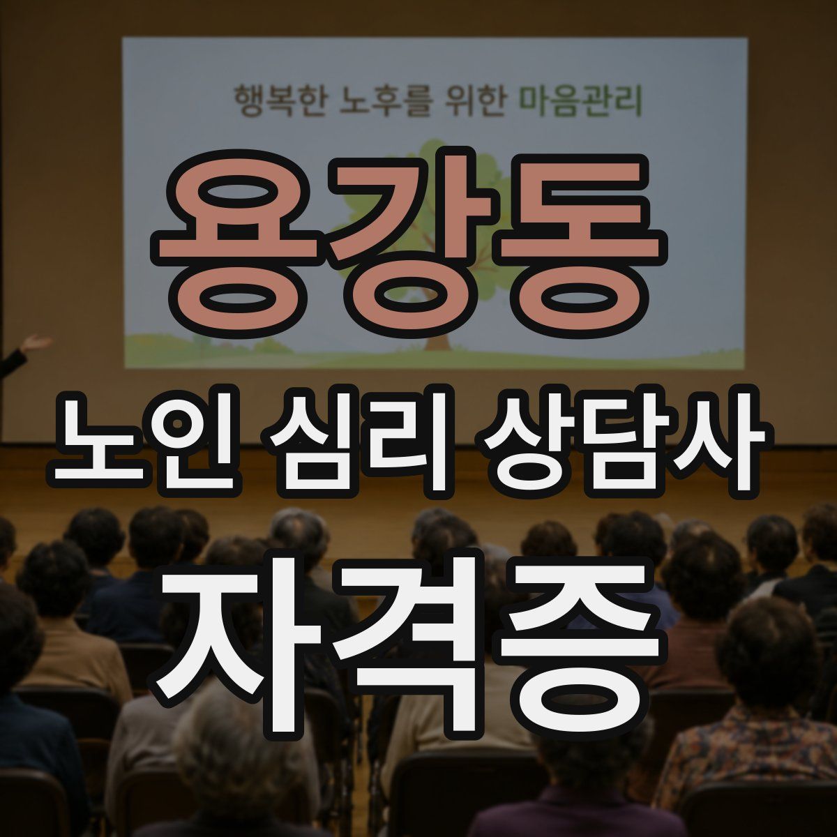 용강동 노인 심리 상담사 자격증