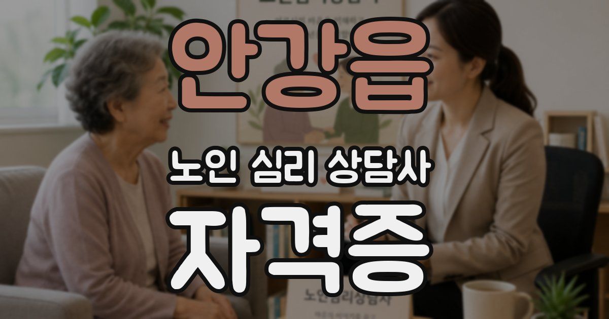 안강읍 노인 심리 상담사 자격증