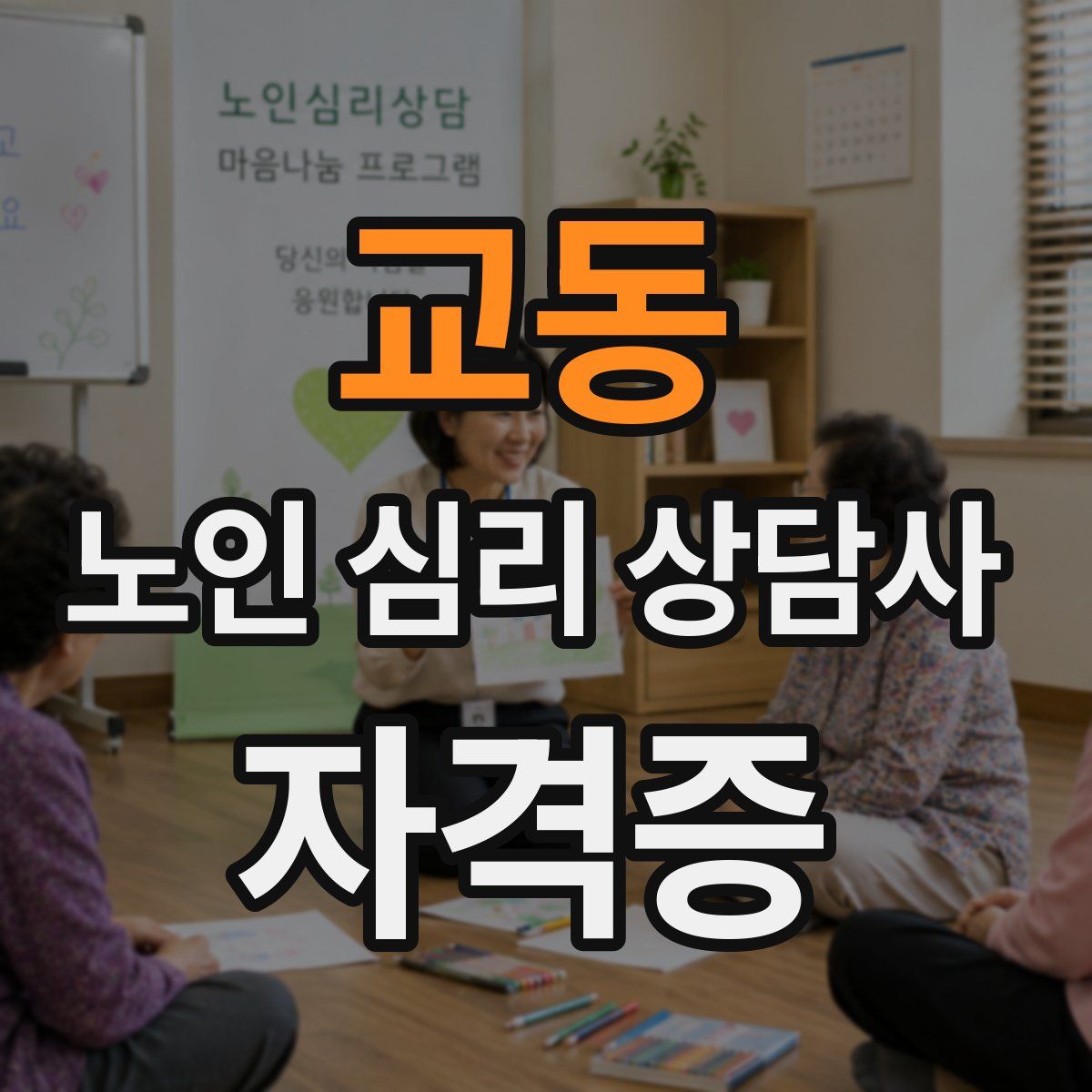 교동 노인 심리 상담사 자격증