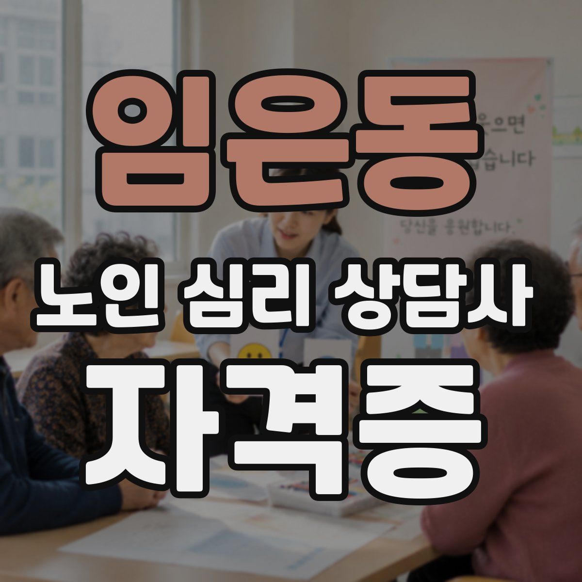 임은동 노인 심리 상담사 자격증