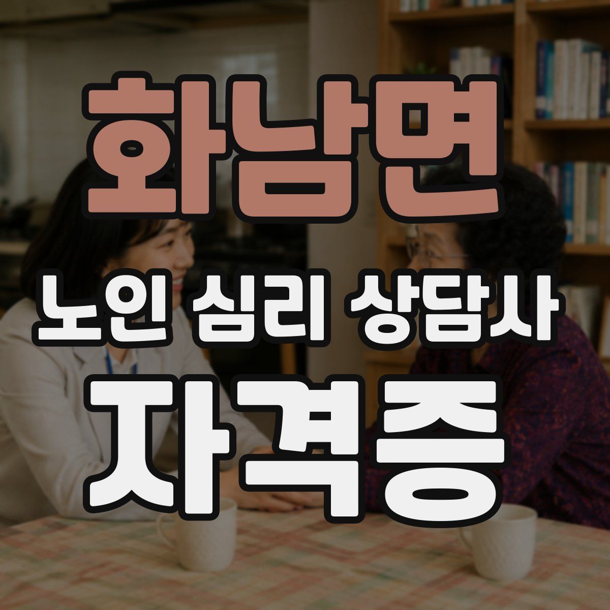 화남면 노인 심리 상담사 자격증