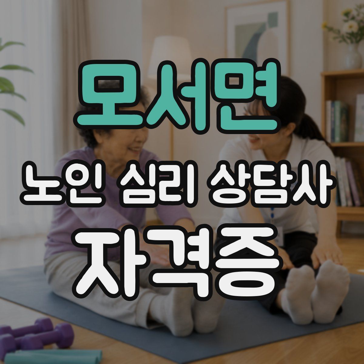 모서면 노인 심리 상담사 자격증