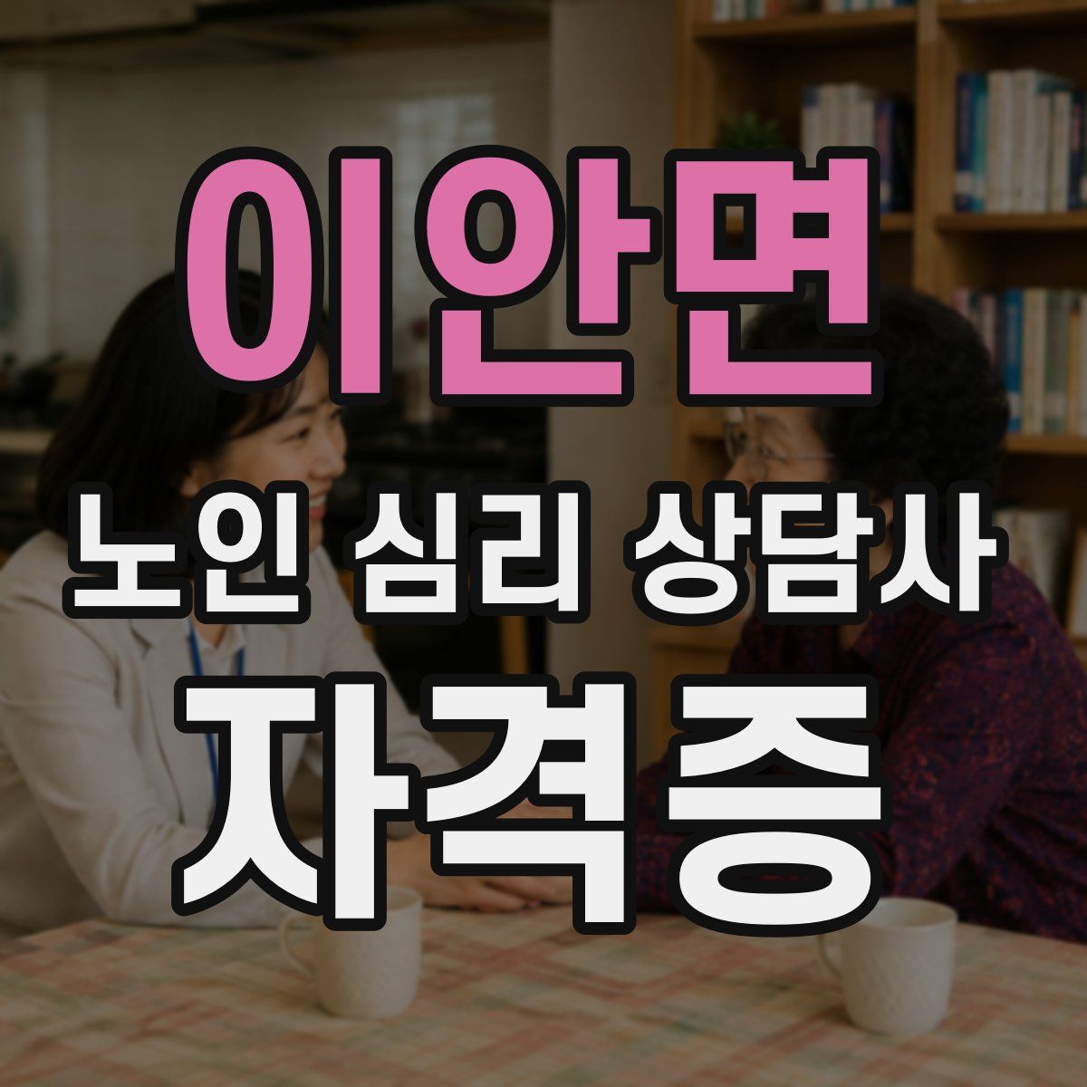 이안면 노인 심리 상담사 자격증