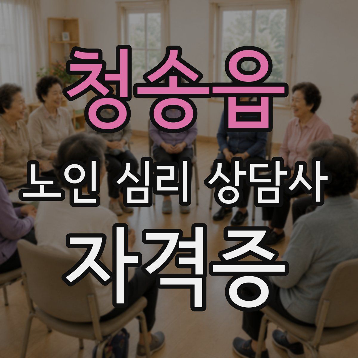 청송읍 노인 심리 상담사 자격증