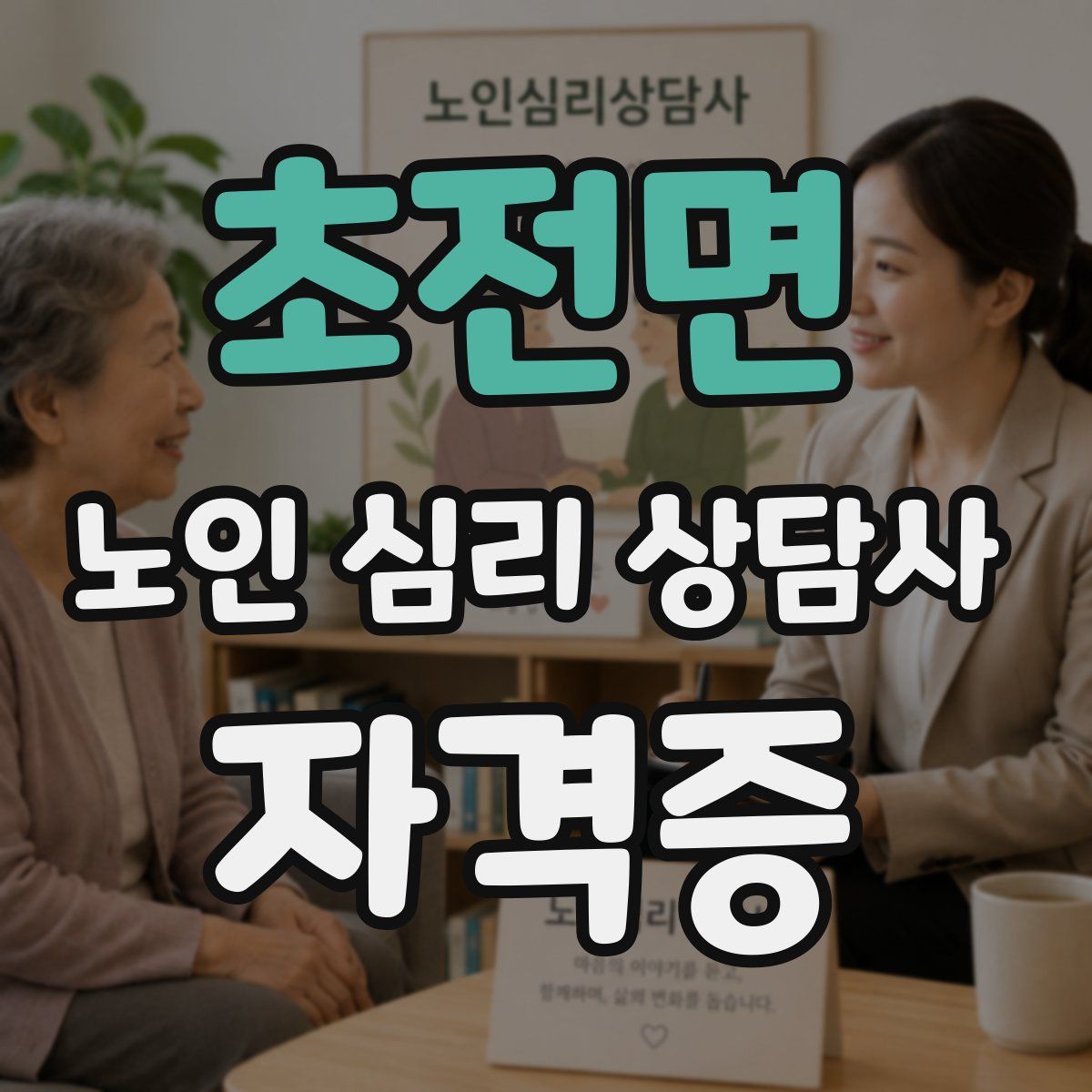 초전면 노인 심리 상담사 자격증