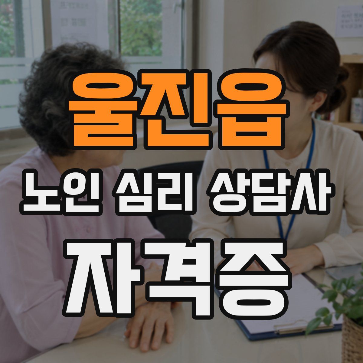 울진읍 노인 심리 상담사 자격증