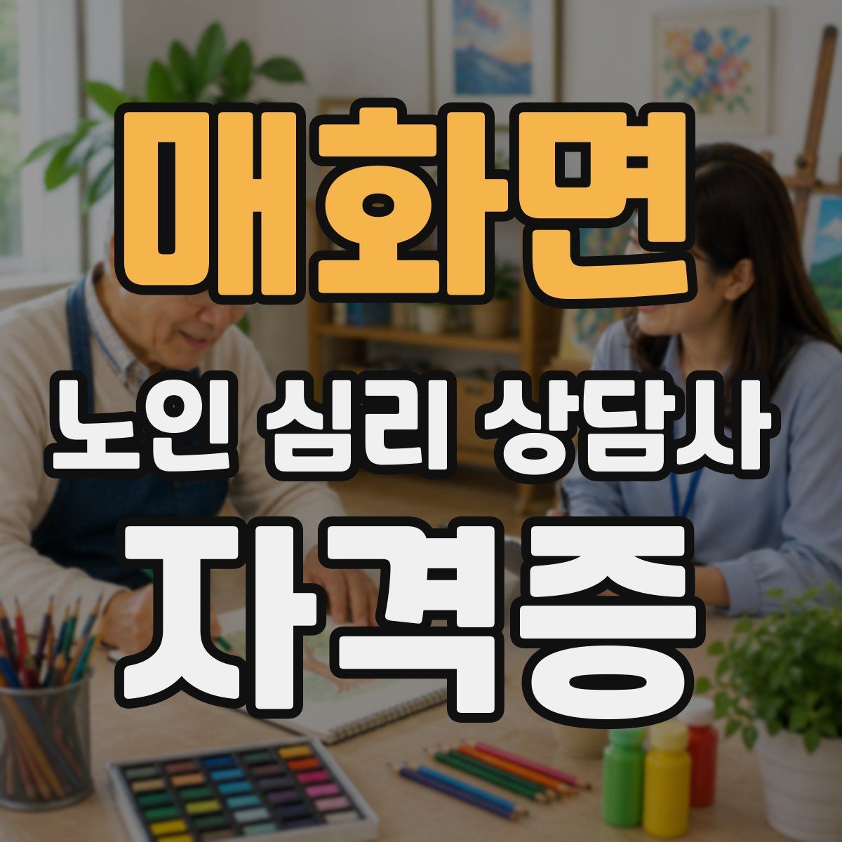 매화면 노인 심리 상담사 자격증