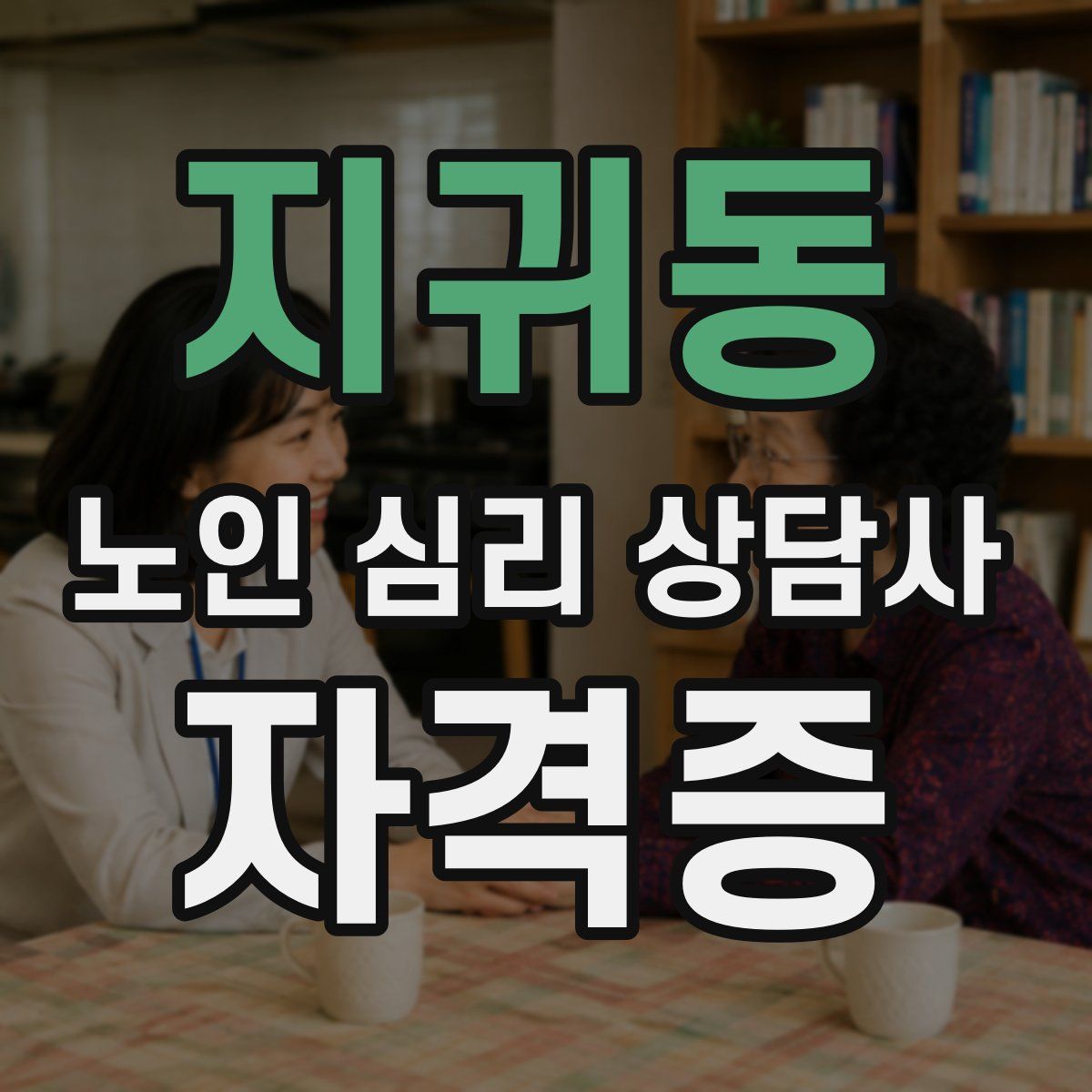 지귀동 노인 심리 상담사 자격증