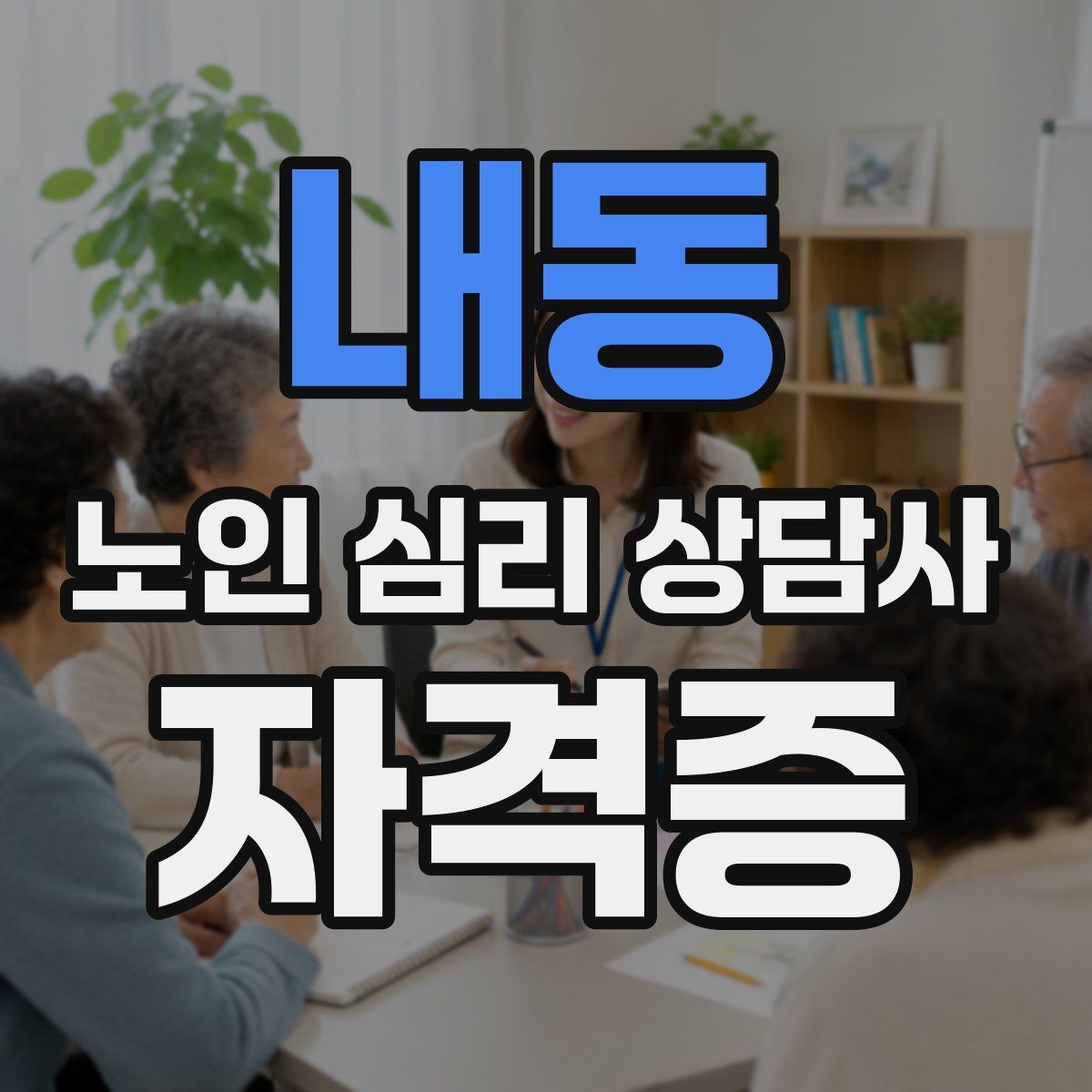 내동 노인 심리 상담사 자격증