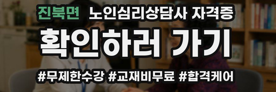 진북면 노인 심리 상담사 자격증