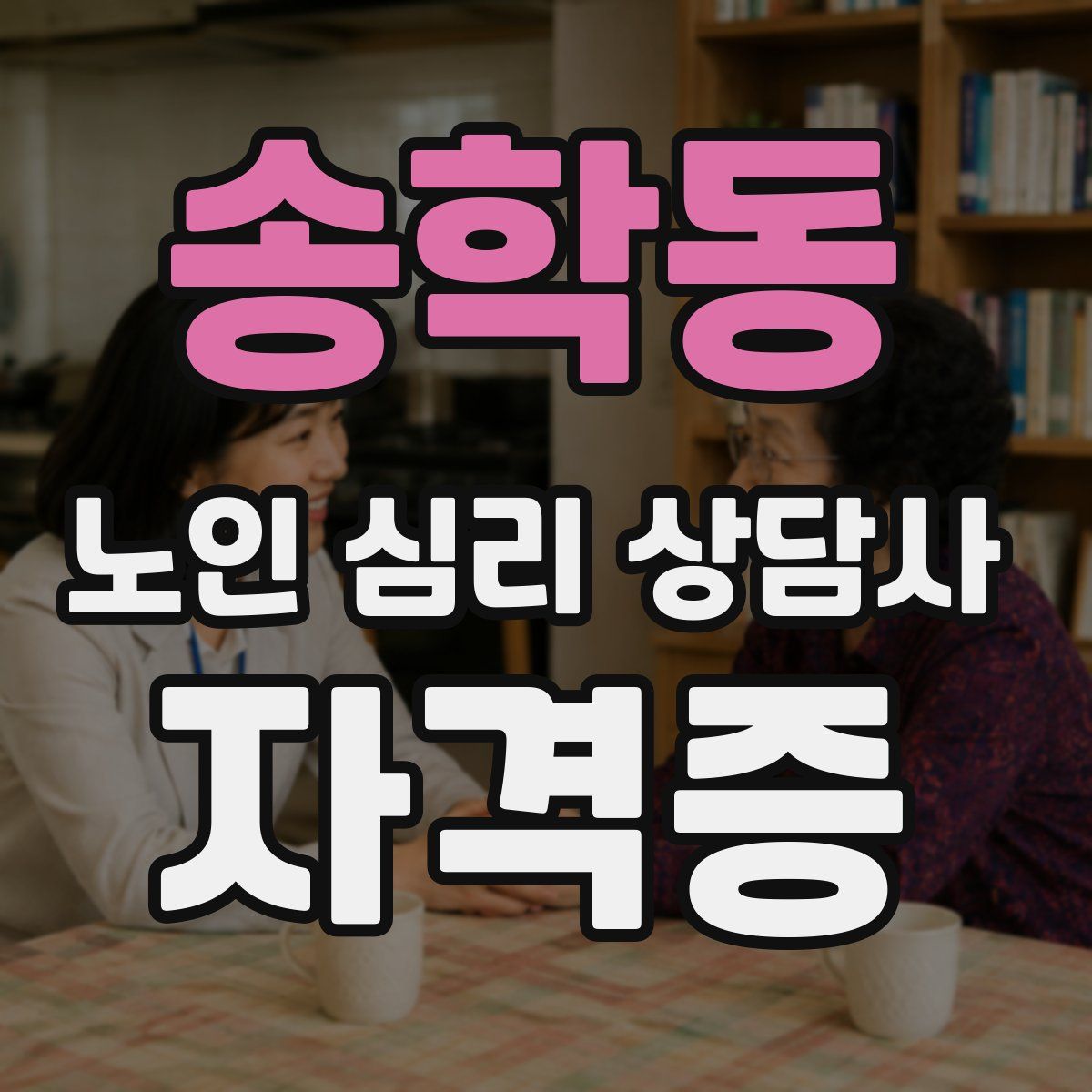 송학동 노인 심리 상담사 자격증