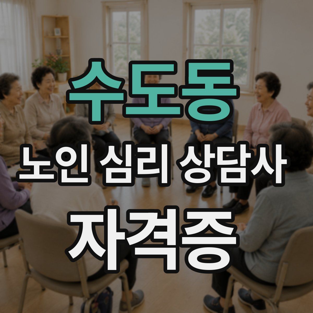 수도동 노인 심리 상담사 자격증