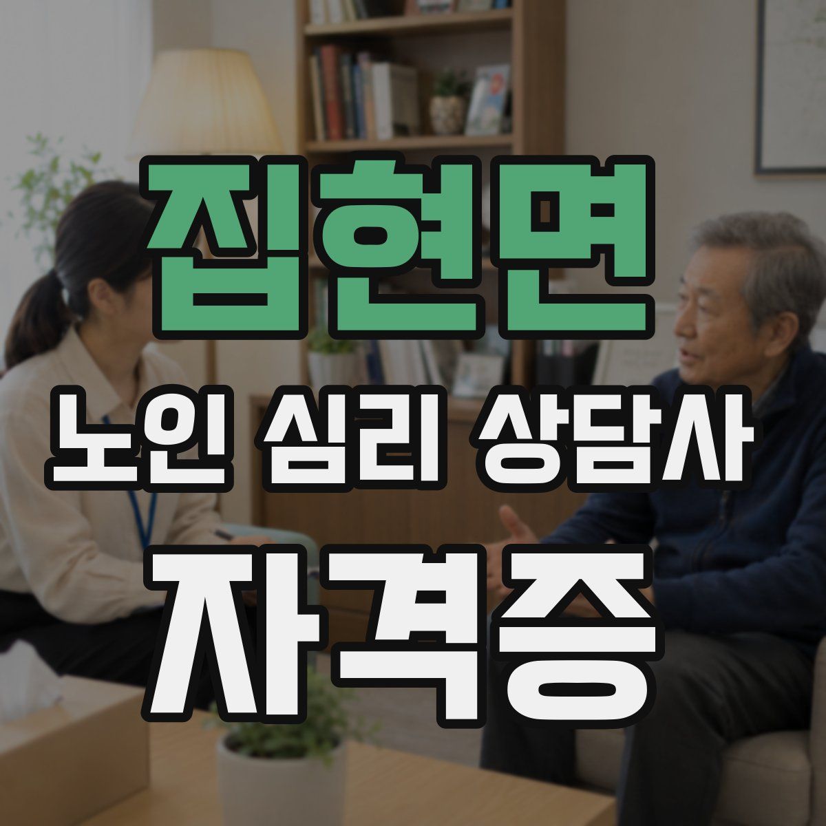 집현면 노인 심리 상담사 자격증