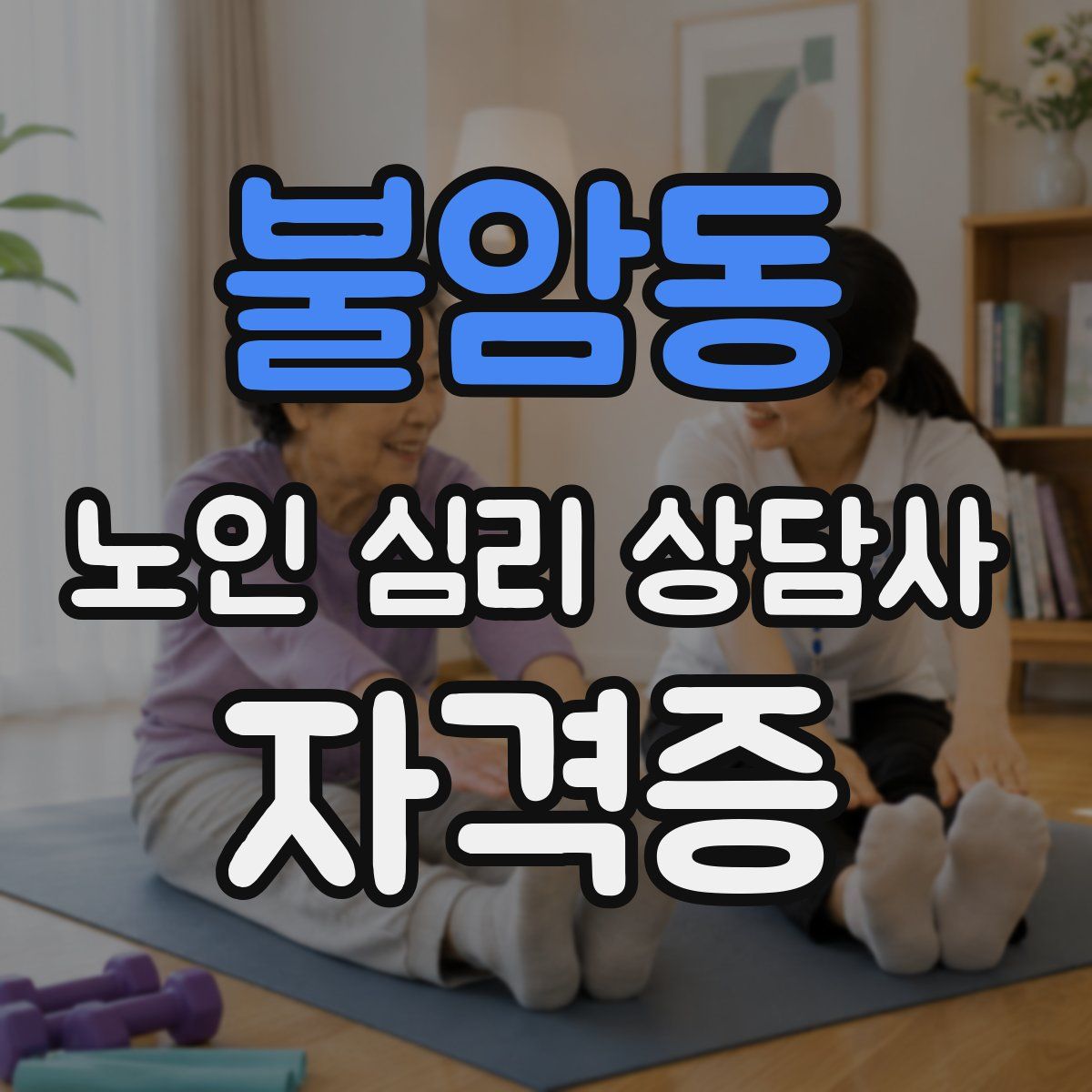 불암동 노인 심리 상담사 자격증