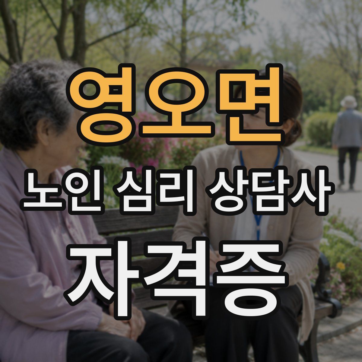 영오면 노인 심리 상담사 자격증