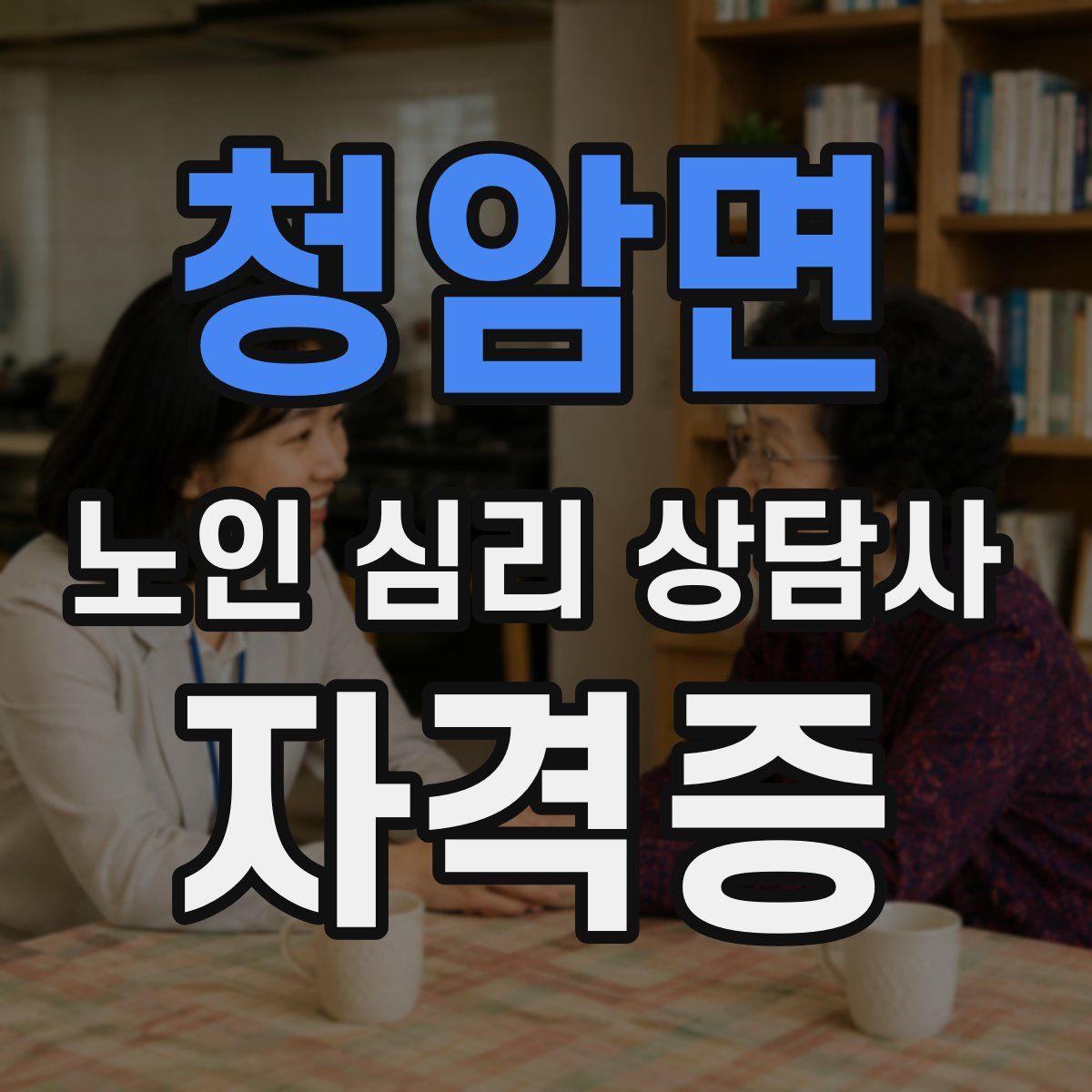 청암면 노인 심리 상담사 자격증