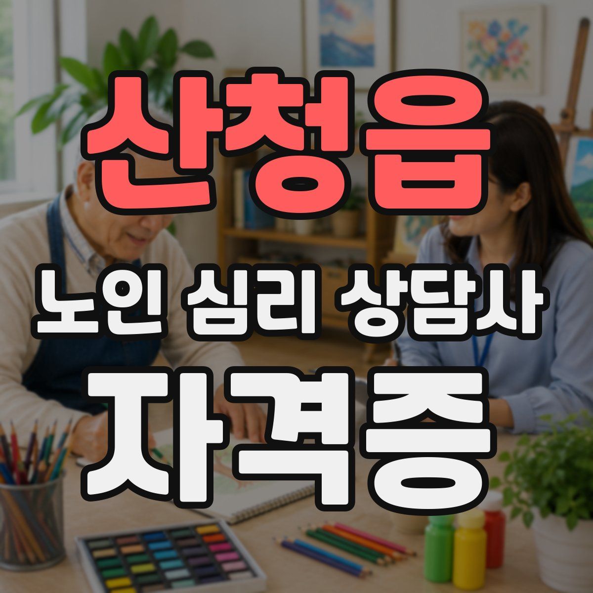 산청읍 노인 심리 상담사 자격증