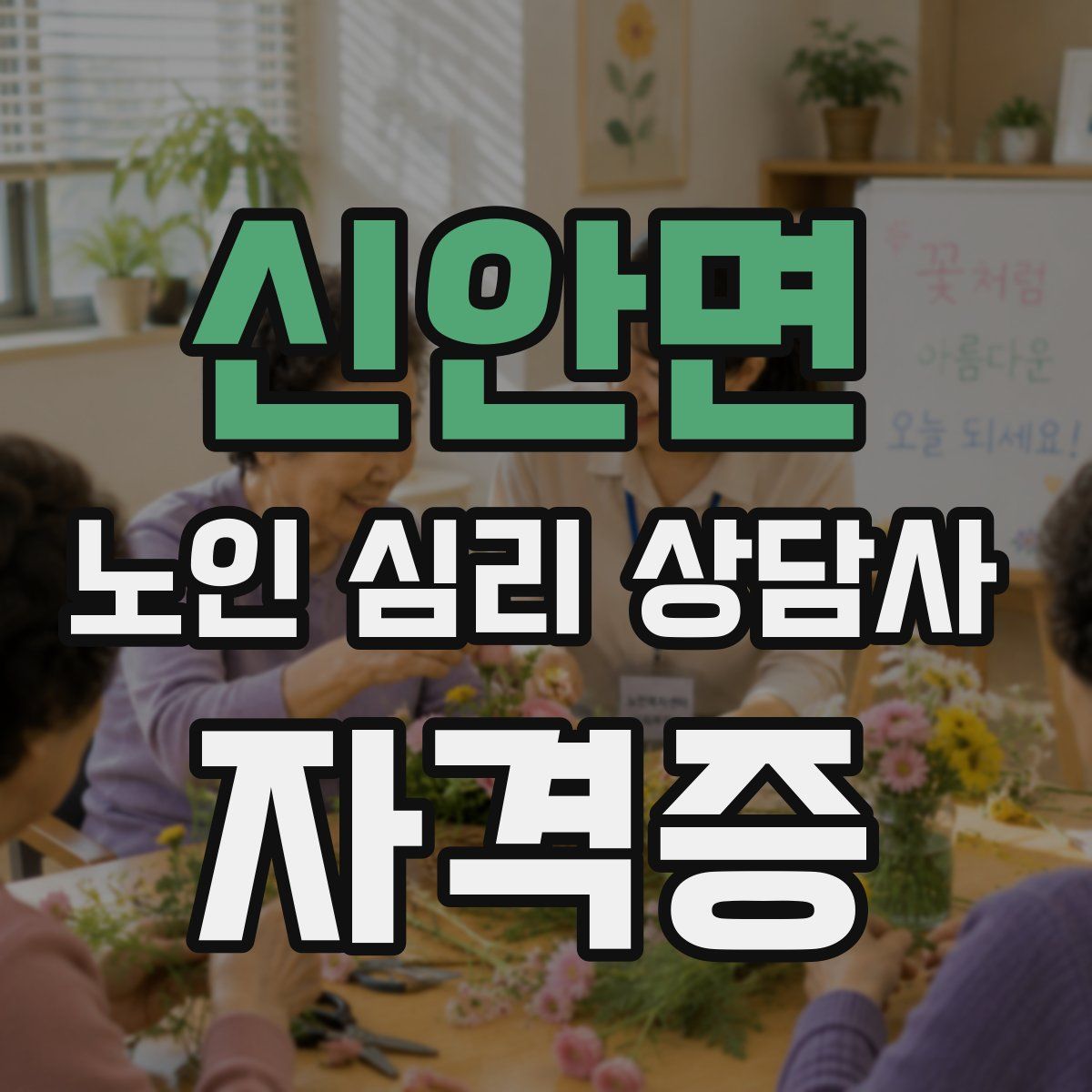 신안면 노인 심리 상담사 자격증