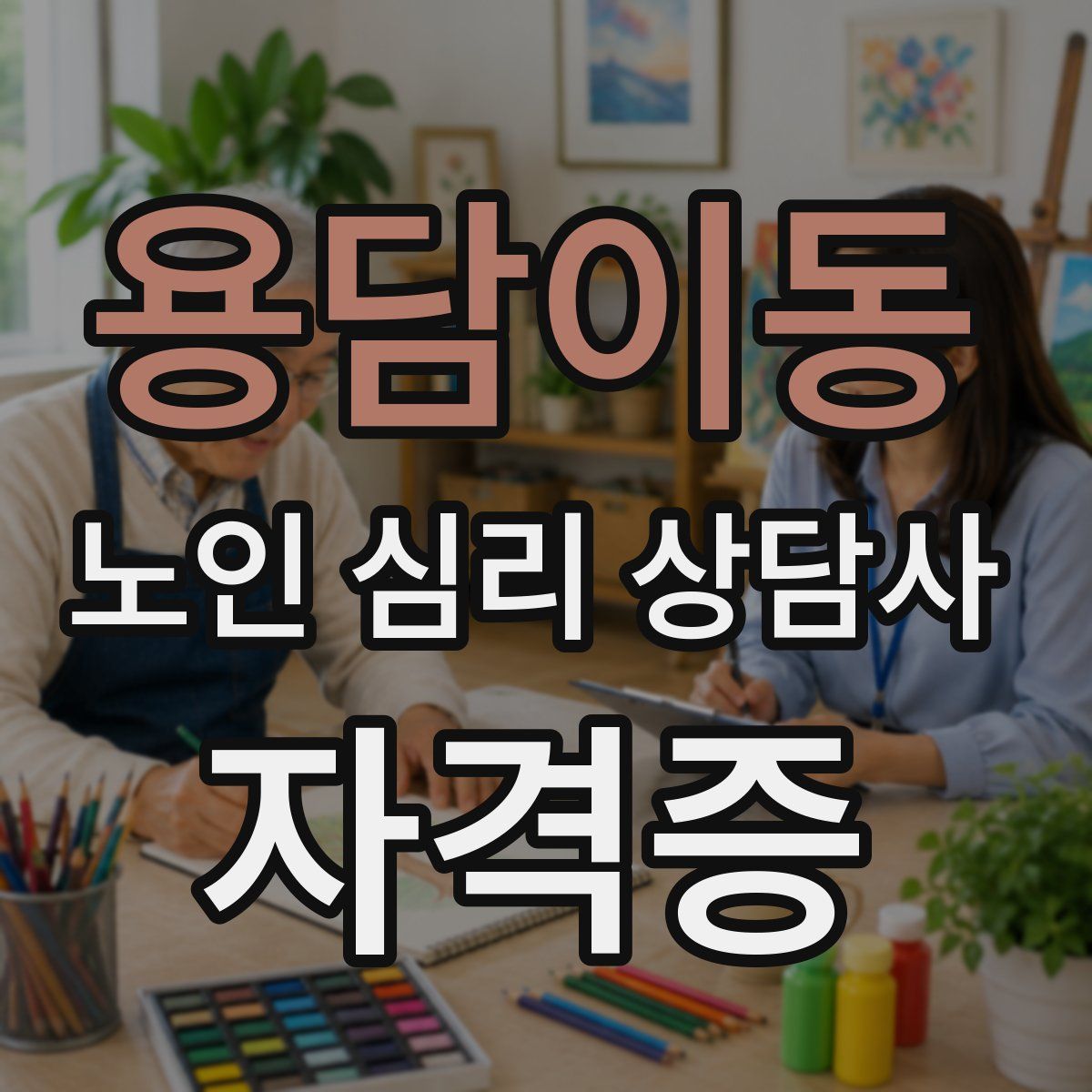 용담이동 노인 심리 상담사 자격증
