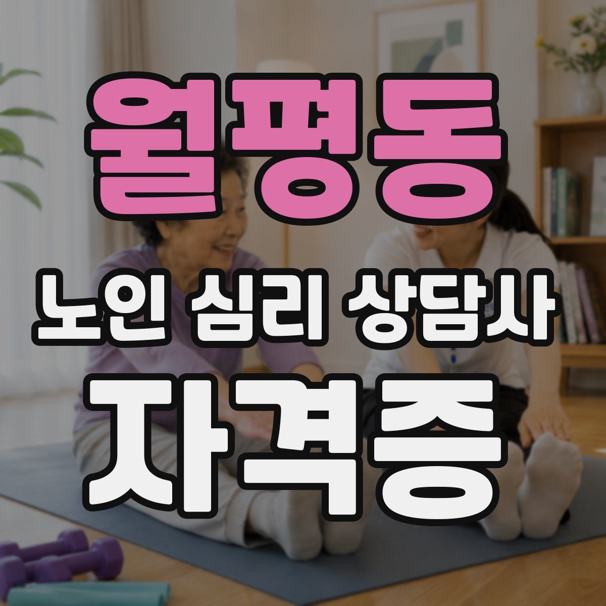 월평동 노인 심리 상담사 자격증