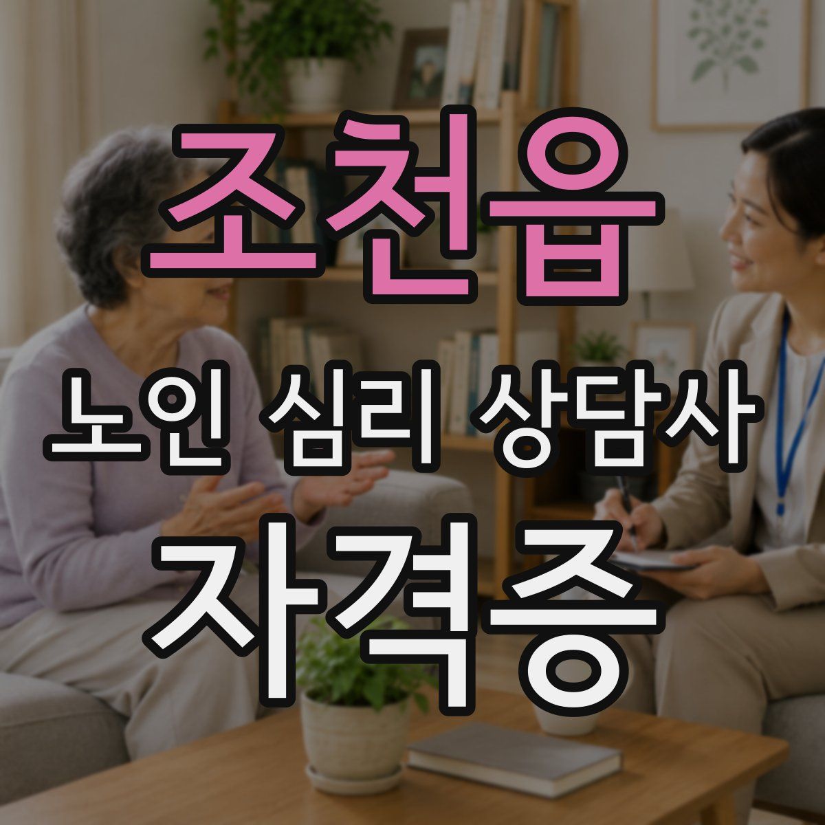 조천읍 노인 심리 상담사 자격증