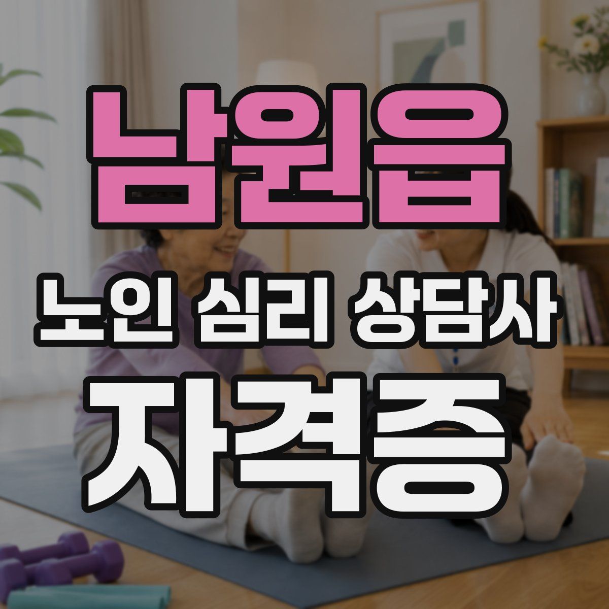 남원읍 노인 심리 상담사 자격증