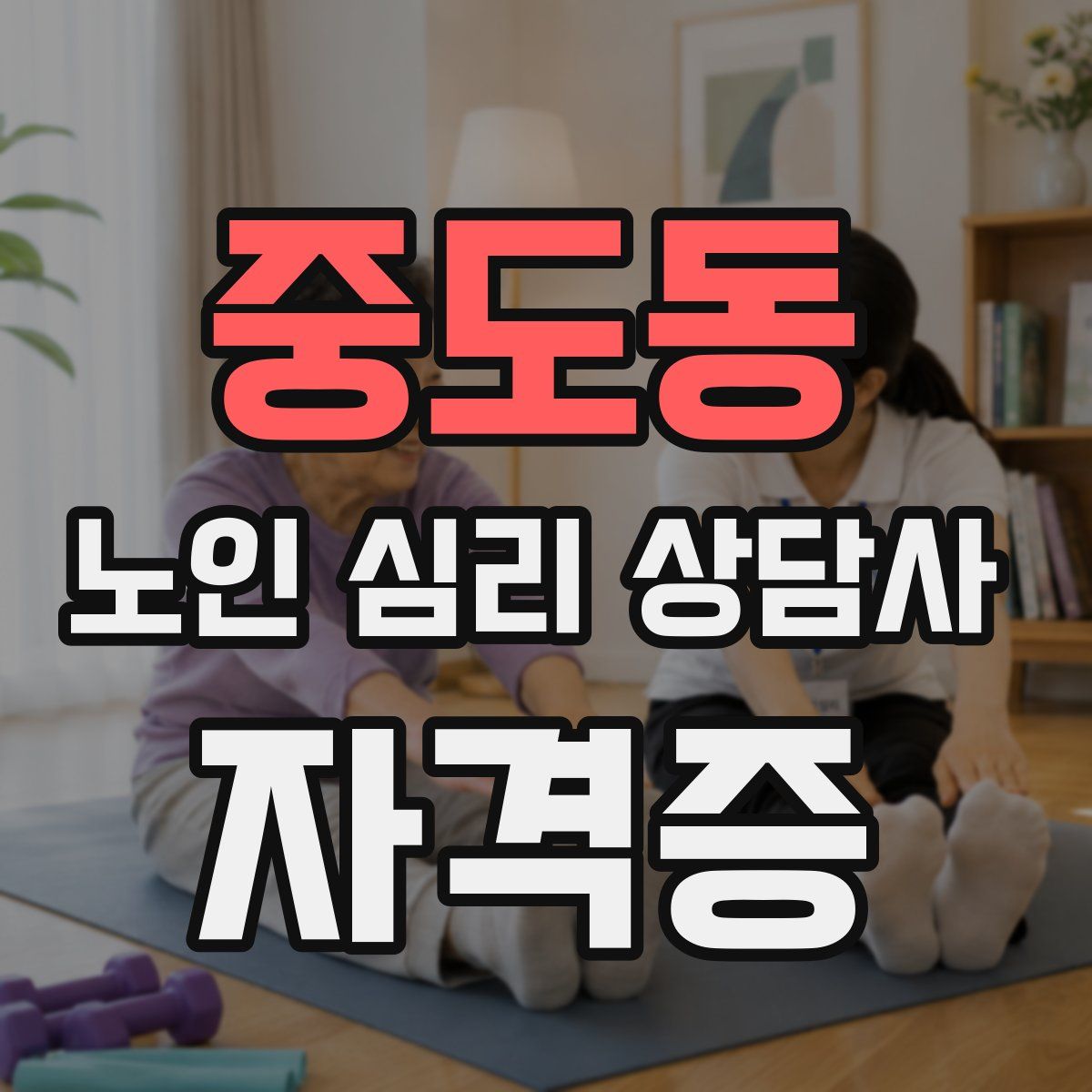 중도동 노인 심리 상담사 자격증
