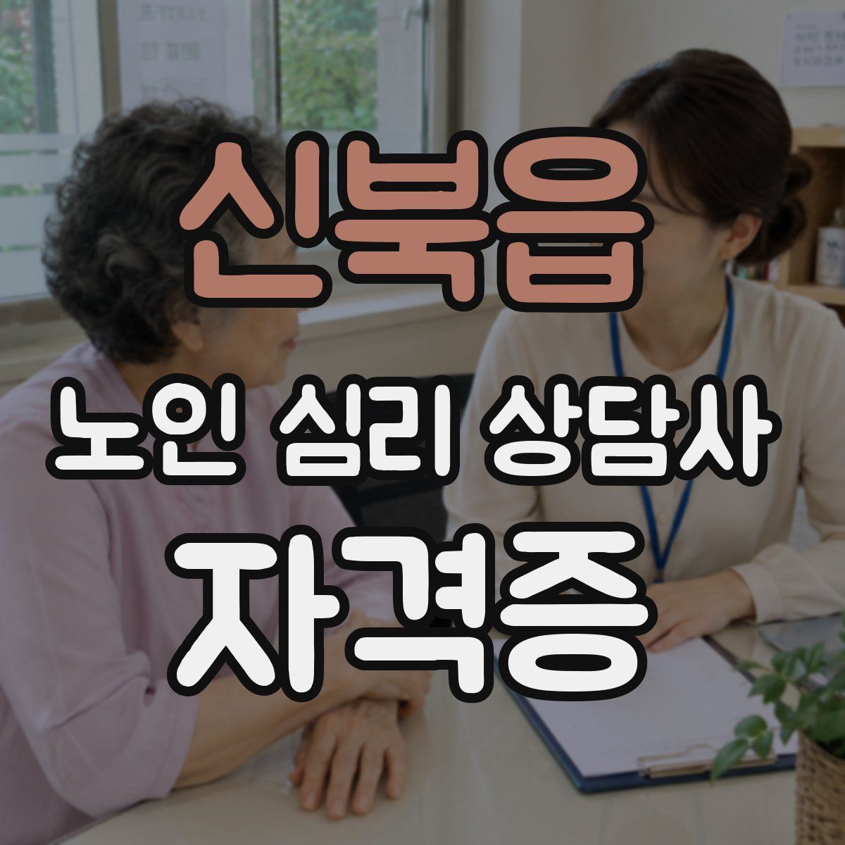 신북읍 노인 심리 상담사 자격증