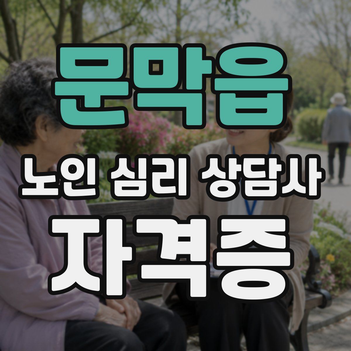 문막읍 노인 심리 상담사 자격증