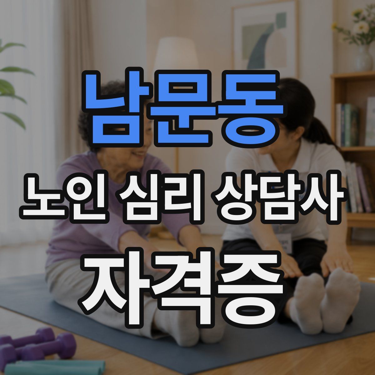 남문동 노인 심리 상담사 자격증