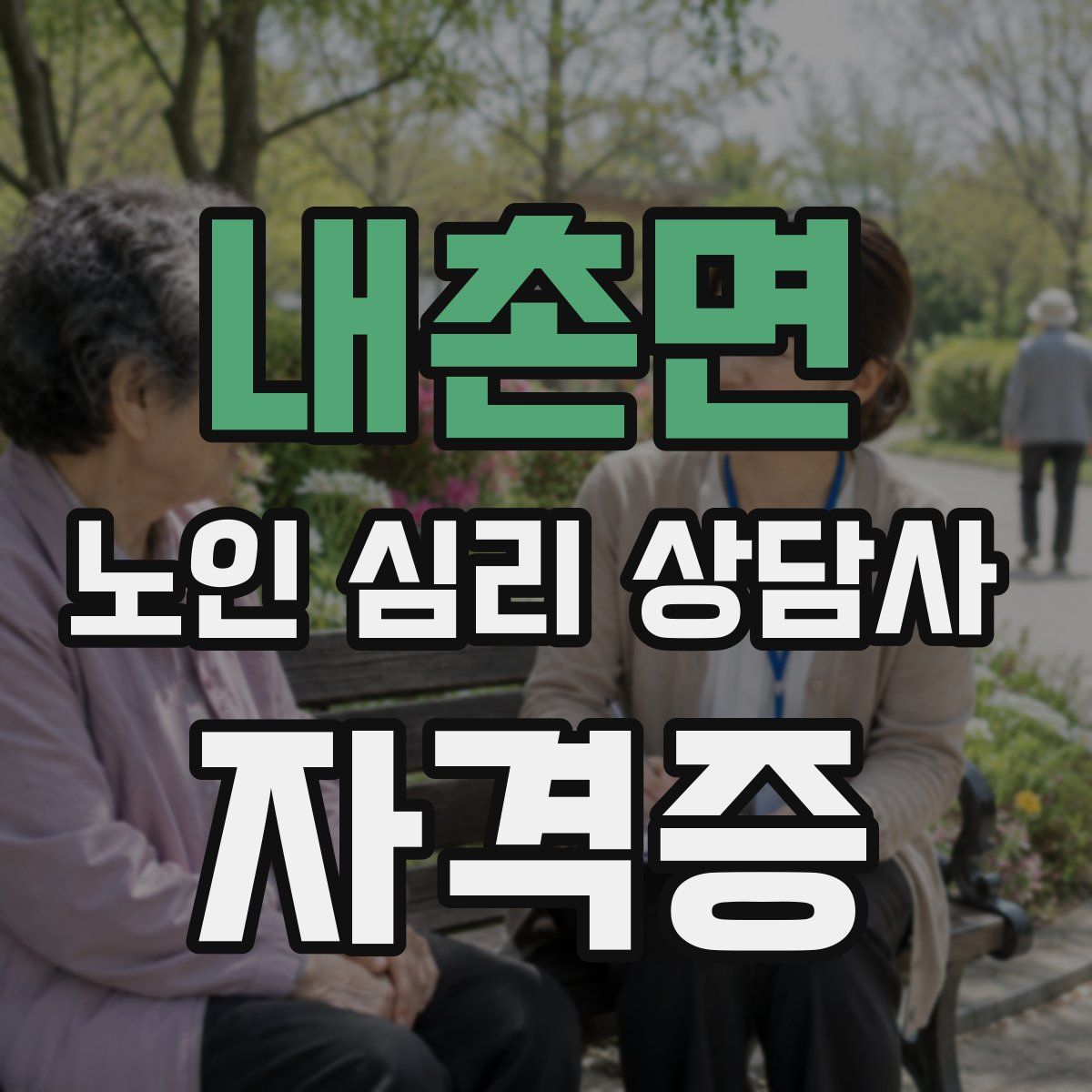 내촌면 노인 심리 상담사 자격증