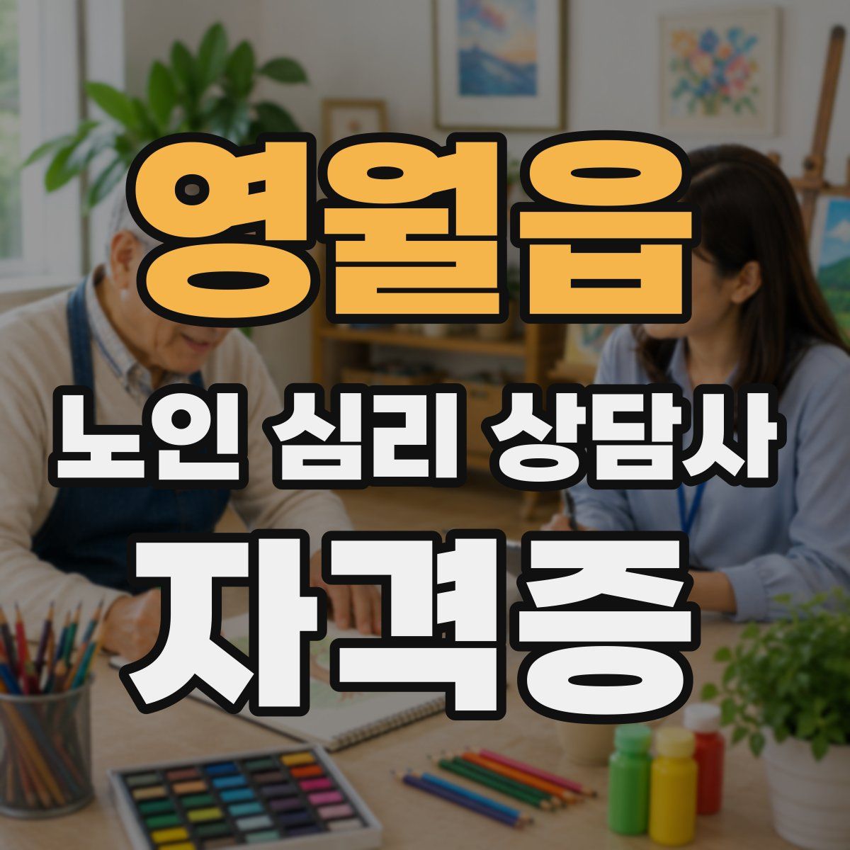 영월읍 노인 심리 상담사 자격증