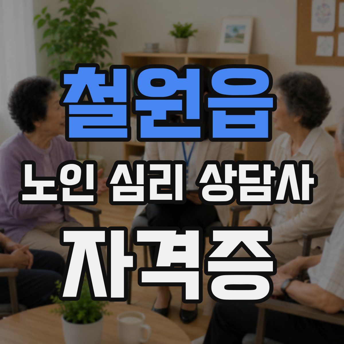 철원읍 노인 심리 상담사 자격증