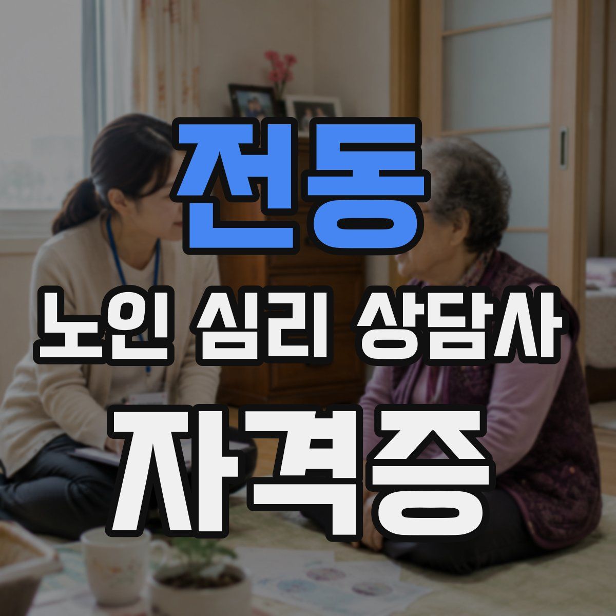 전동 노인 심리 상담사 자격증