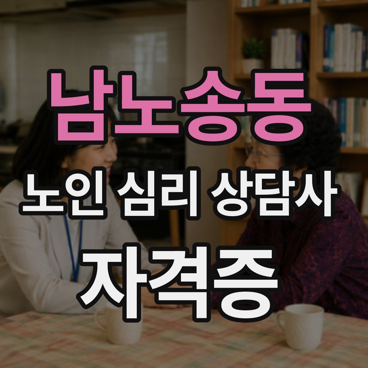 남노송동 노인 심리 상담사 자격증