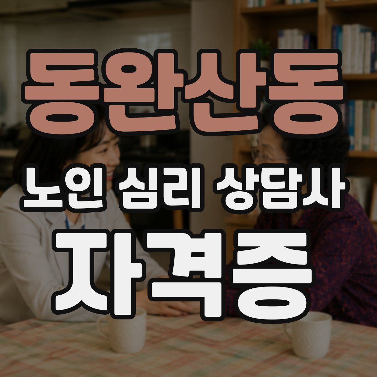 동완산동 노인 심리 상담사 자격증