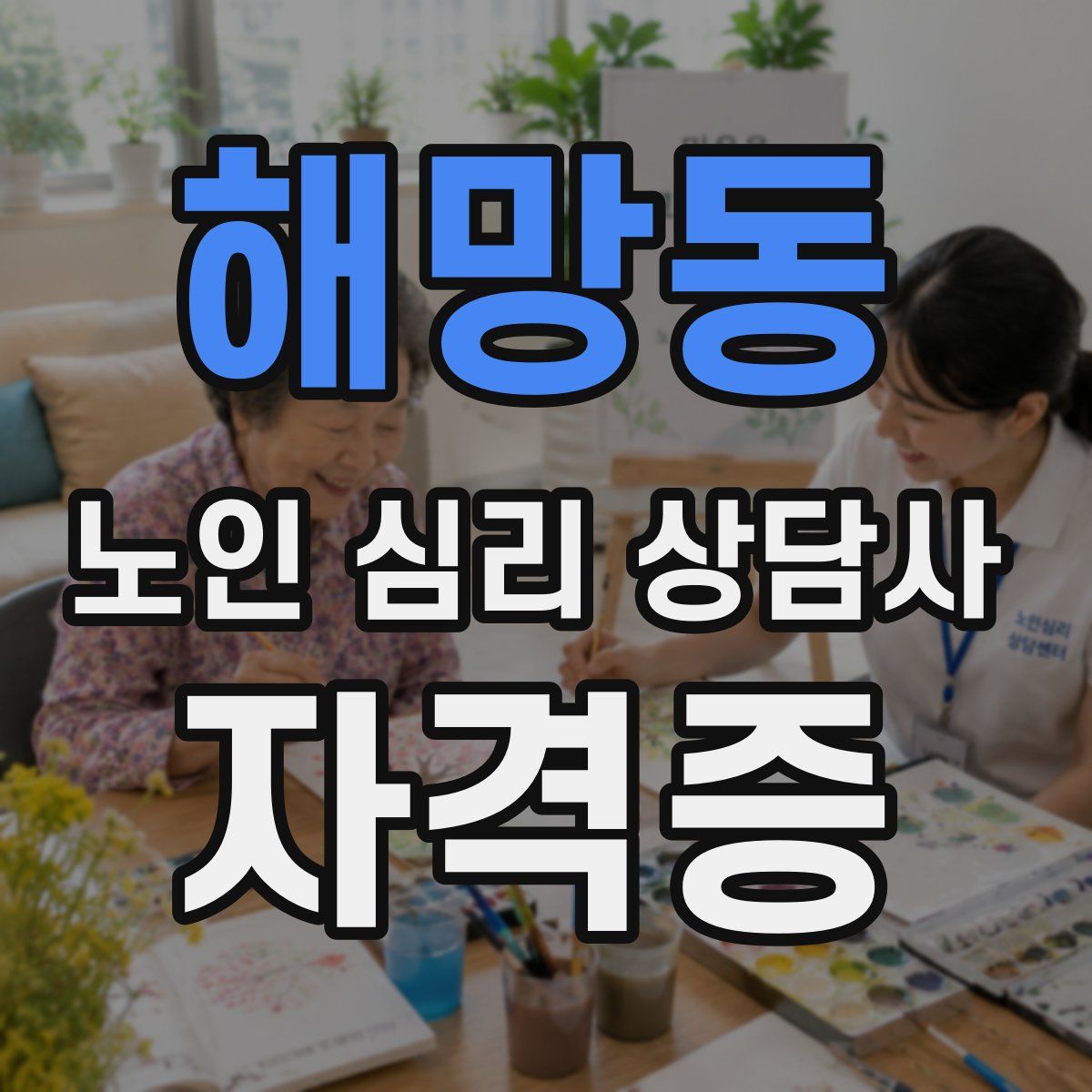해망동 노인 심리 상담사 자격증