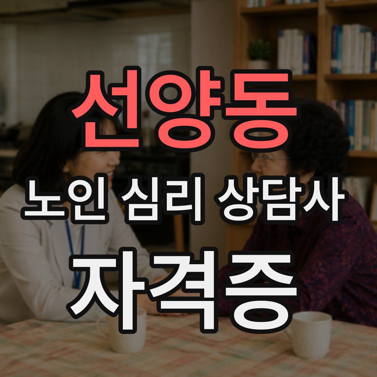 선양동 노인 심리 상담사 자격증