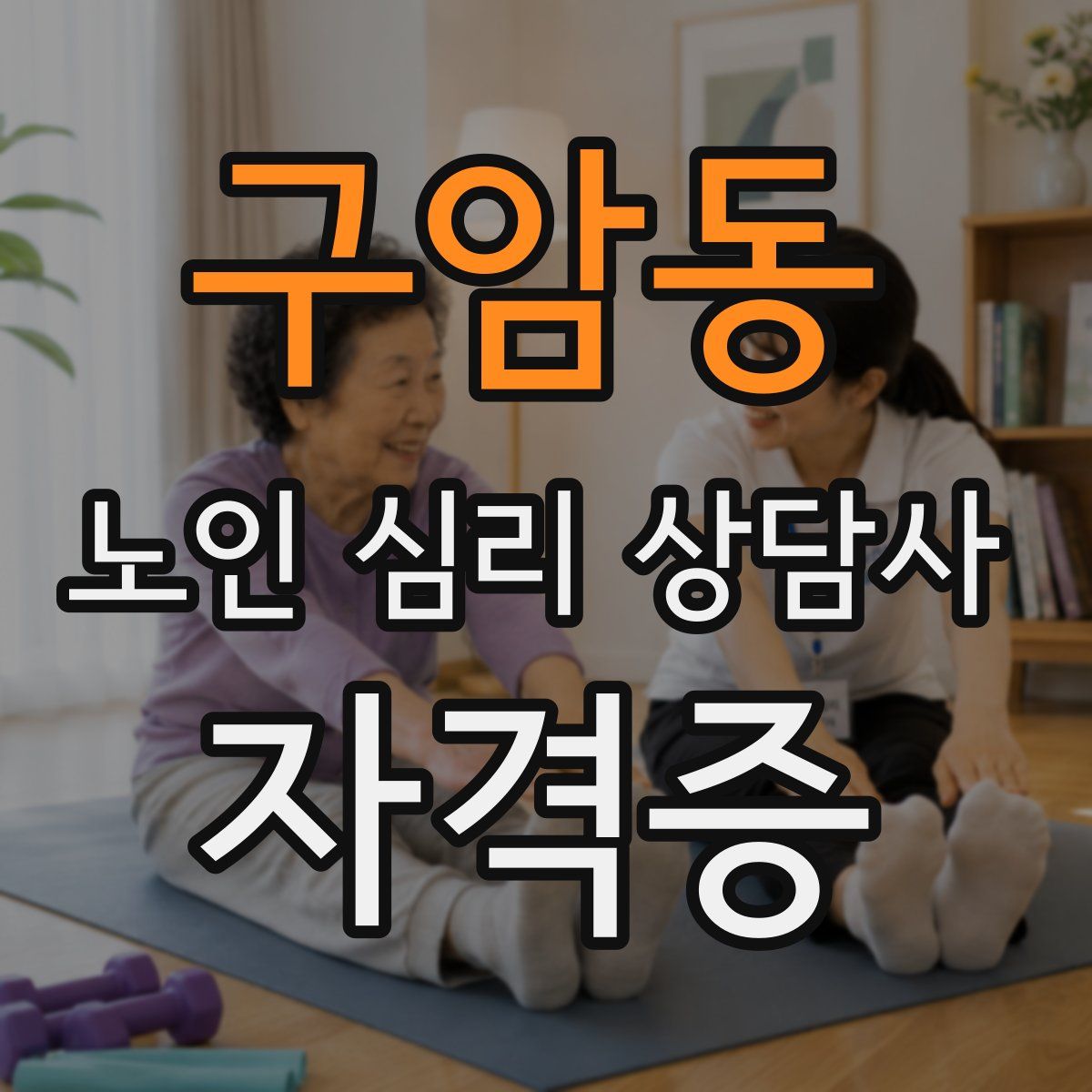구암동 노인 심리 상담사 자격증