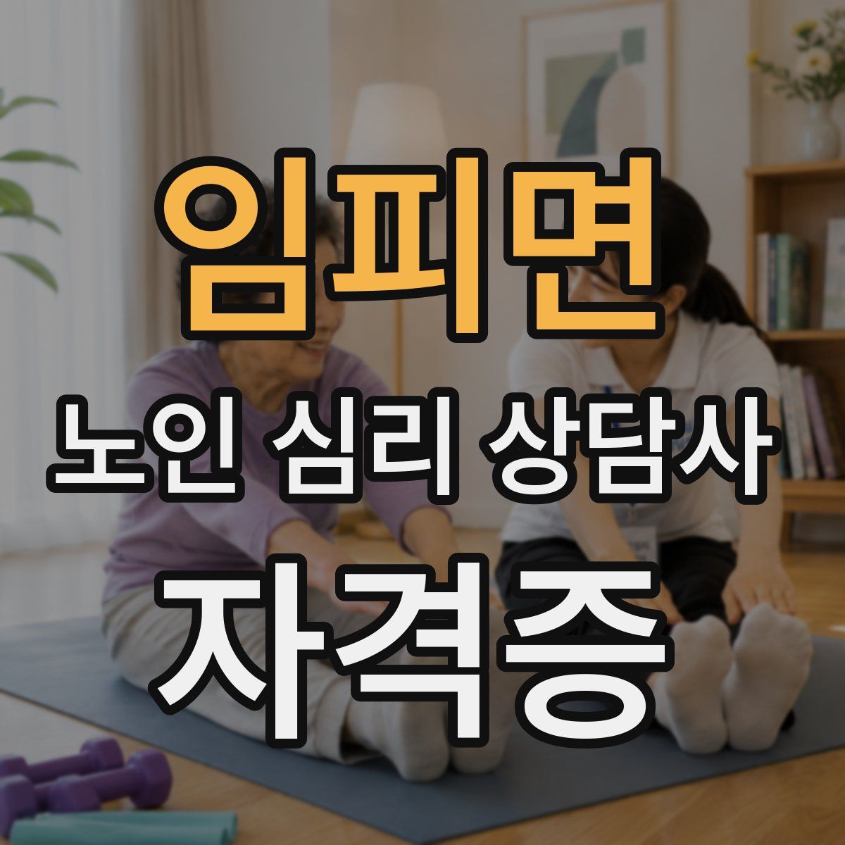 임피면 노인 심리 상담사 자격증