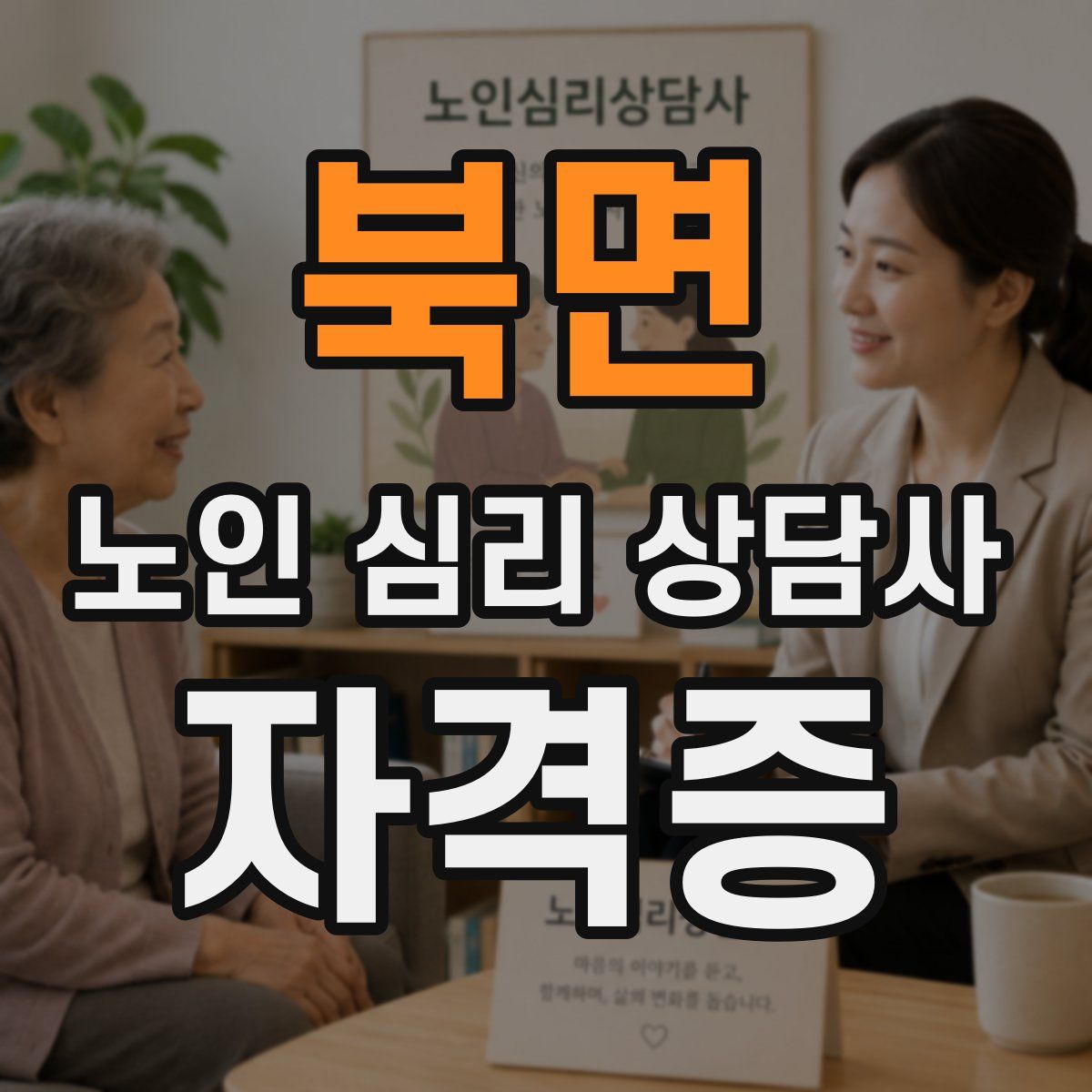 북면 노인 심리 상담사 자격증