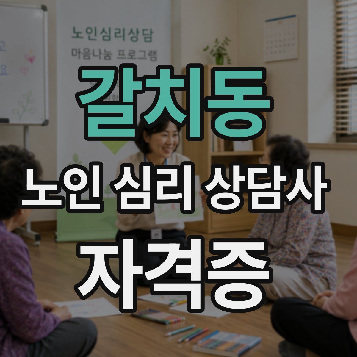 갈치동 노인 심리 상담사 자격증
