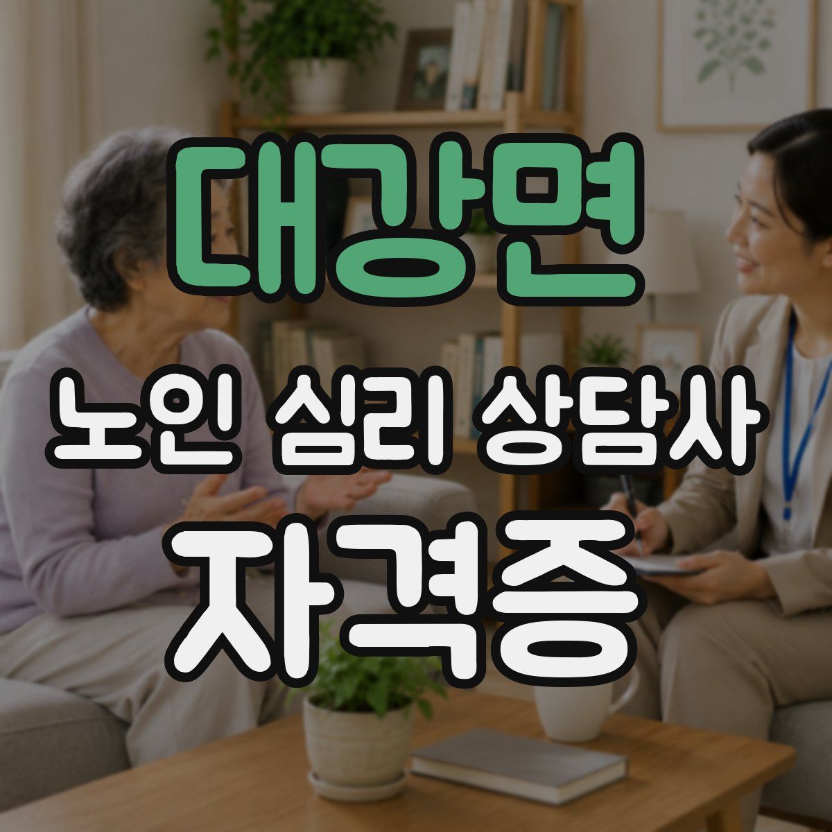 대강면 노인 심리 상담사 자격증