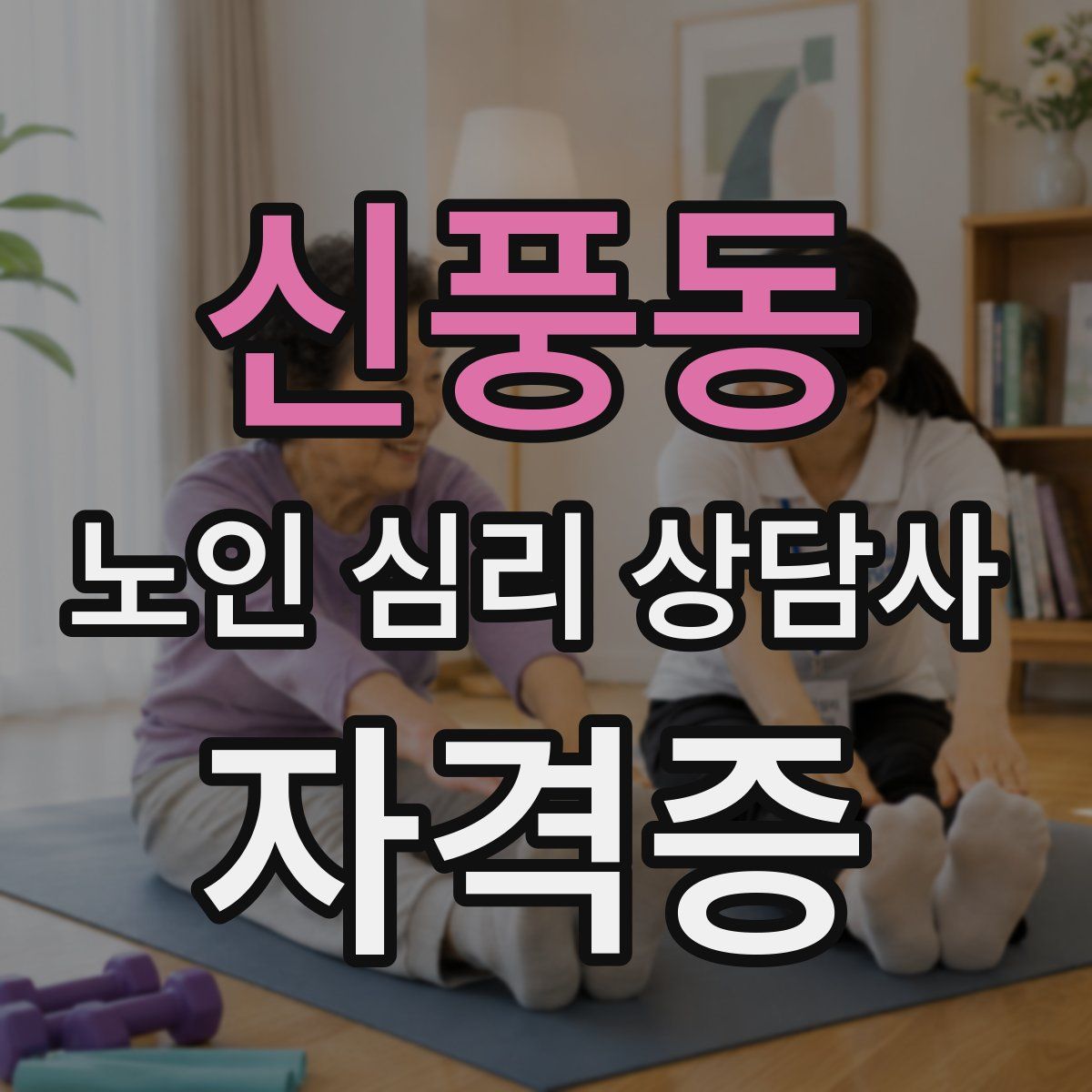 신풍동 노인 심리 상담사 자격증