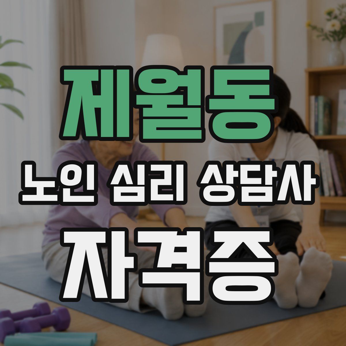 제월동 노인 심리 상담사 자격증