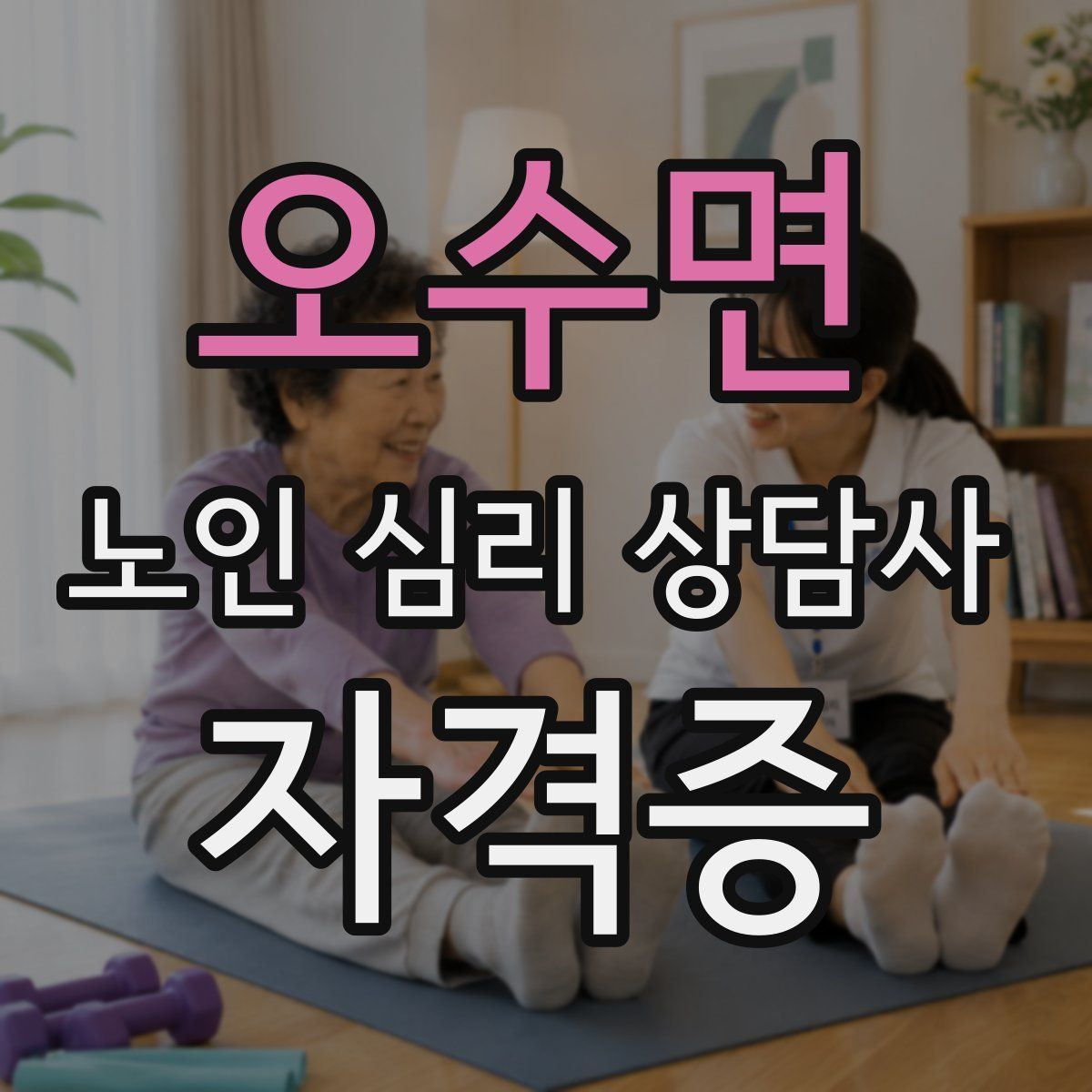 오수면 노인 심리 상담사 자격증