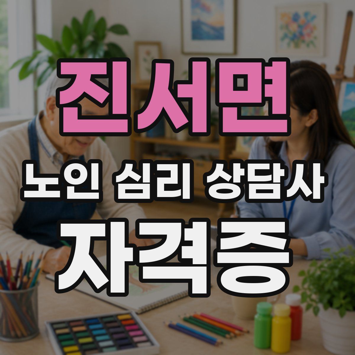 진서면 노인 심리 상담사 자격증